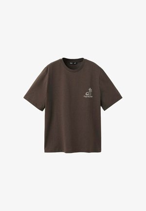 Mango, ADULT - T-shirt imprimé - dark brown