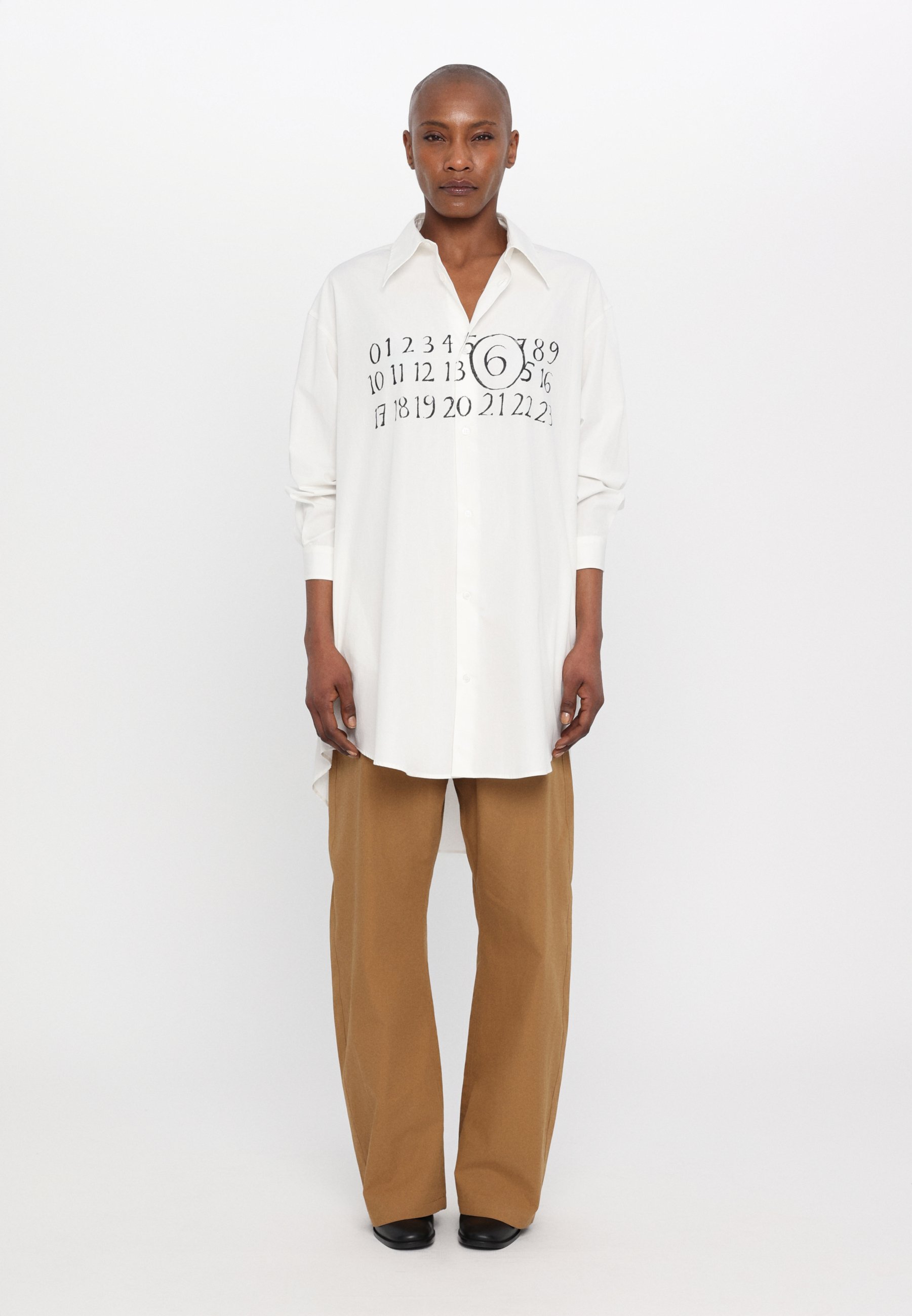 MM6 Maison Margiela Shirt dress - white - Zalando.co.uk