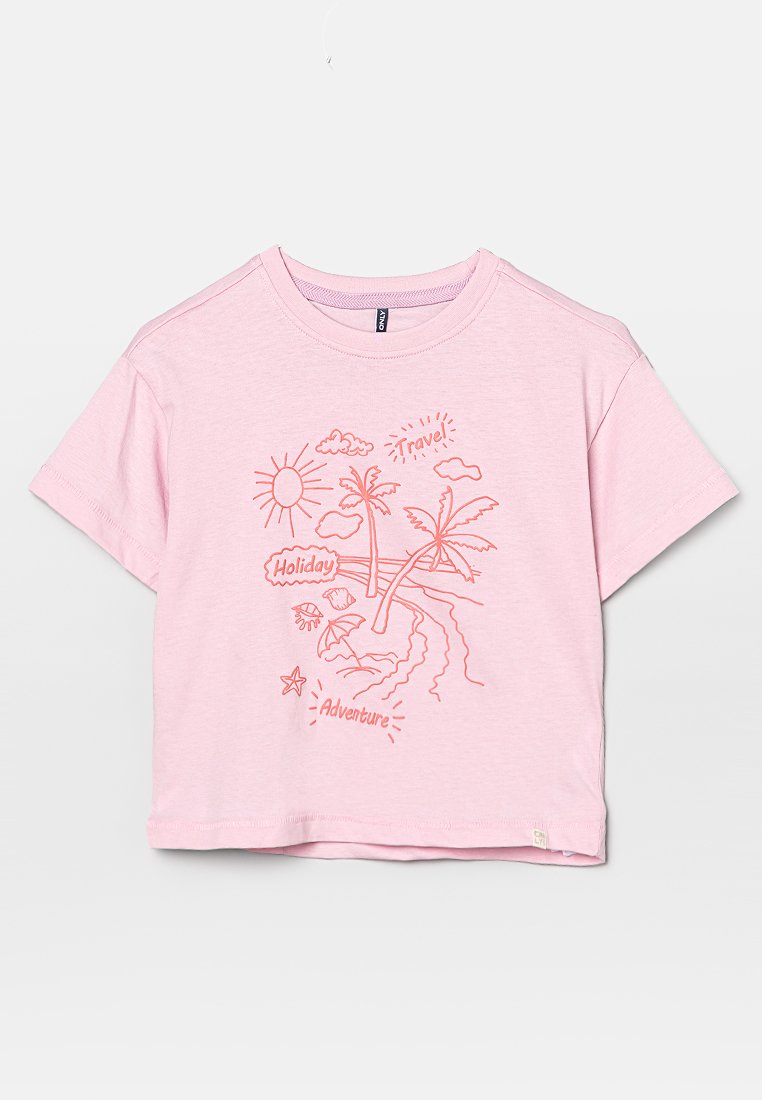 ONLY MINI T-shirt print roze