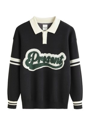 AVEC BOUTONS FAÇON - Polo - noir