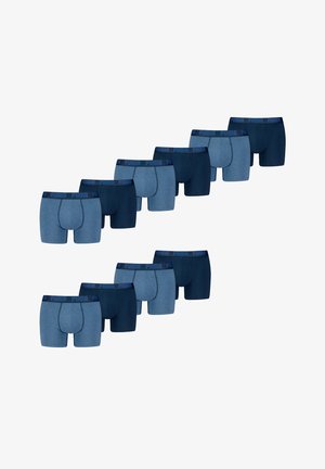 Herrenboxershorts von Puma in verschiedenen Blautönen. Mit elastischem Bund mit Logo, weichem Stoff und konturiertem Beutel.