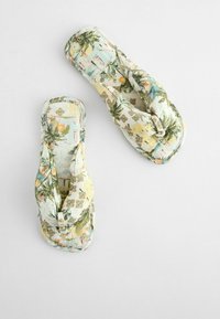 Next Pantofle - multi pastel palm print