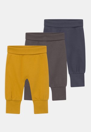 SJORS BABY 3 PACK UNISEX - Trousers - navy/mustard/anthracite