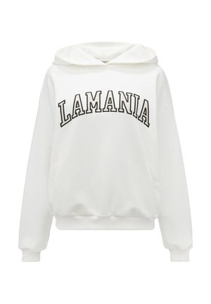LA MANIA TWIN - Džemperis su gobtuvu - white