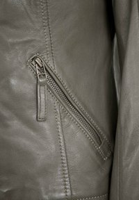Lederjacken24 LAURA - Lederjacke - dark grey