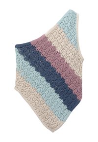 STRIPED CROCHET - Top - blue