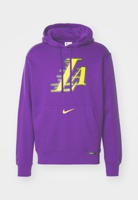 NBA CITY EDITION LOS ANGELES LAKERS HOODY - Echipament cluburi fotbal - field purple/amarillo