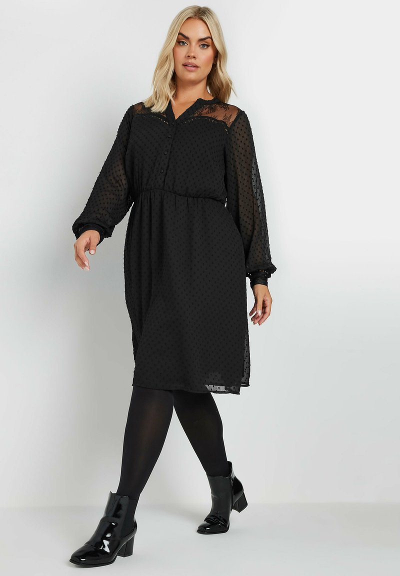 Yours Clothing Shirt dress black Zalando
