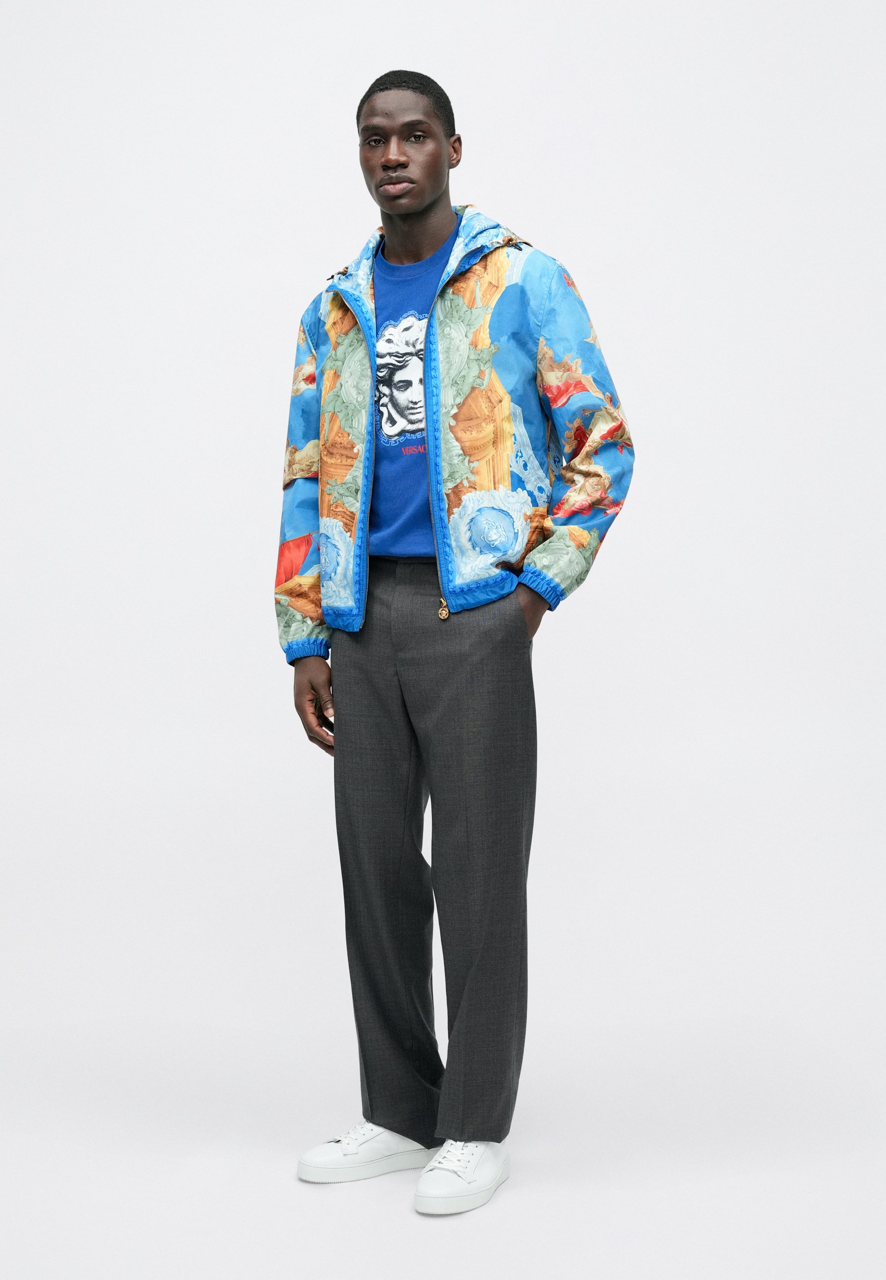 Versace BLOUSON AFFRESCO PRINTED - Light jacket - multi-coloured