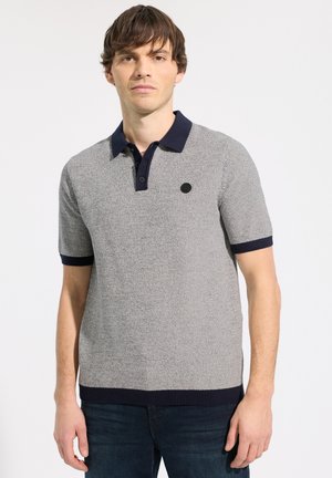 KURZARMPULLOVER - Polo - blau