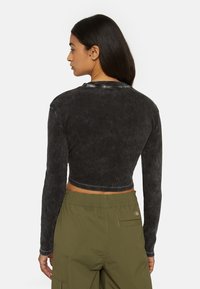 Dickies NEWINGTON - Strikkegenser - dble dye acid wash black