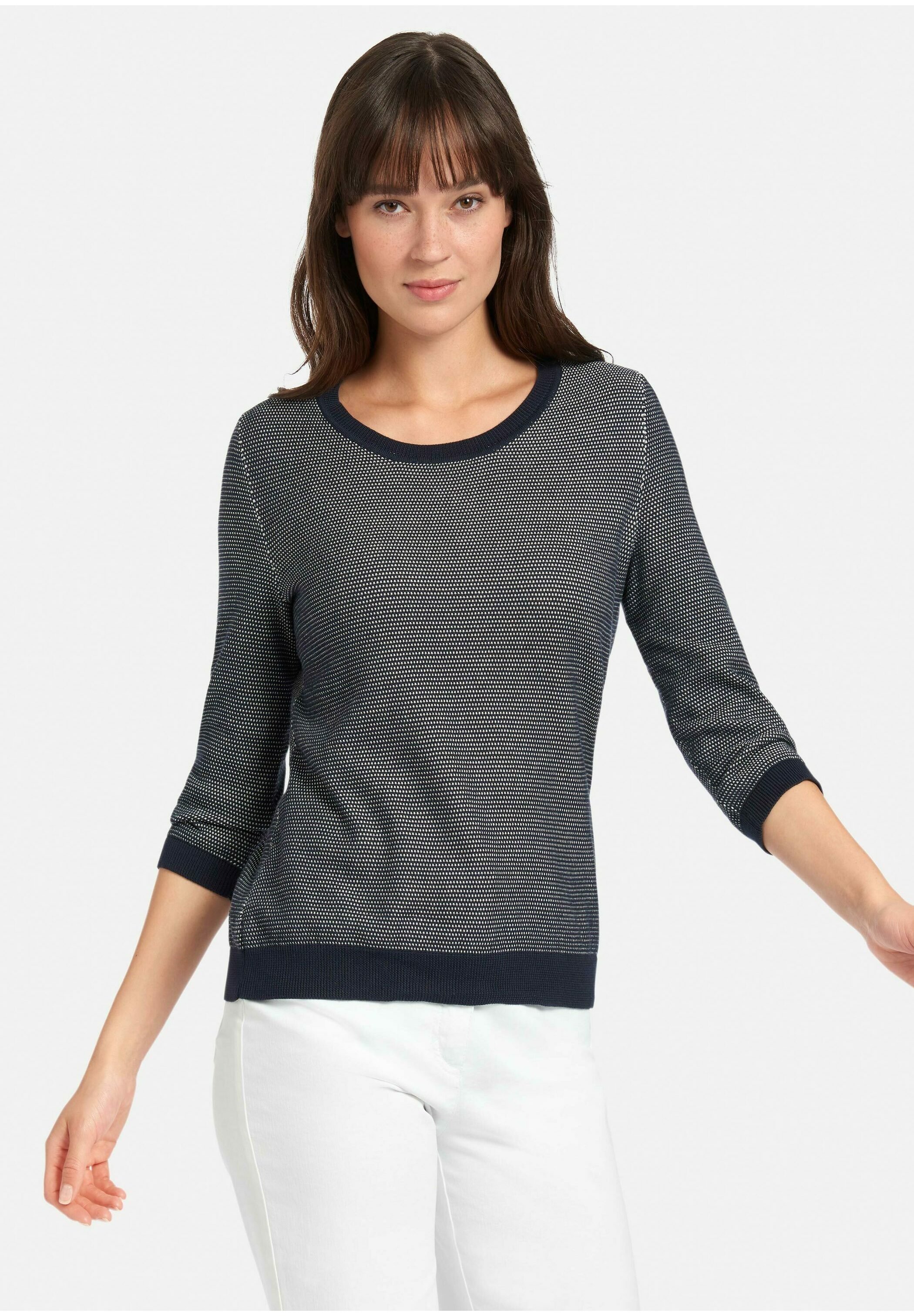 PETER HAHN Trui - marine/ecru/donkerblauw - Zalando.nl