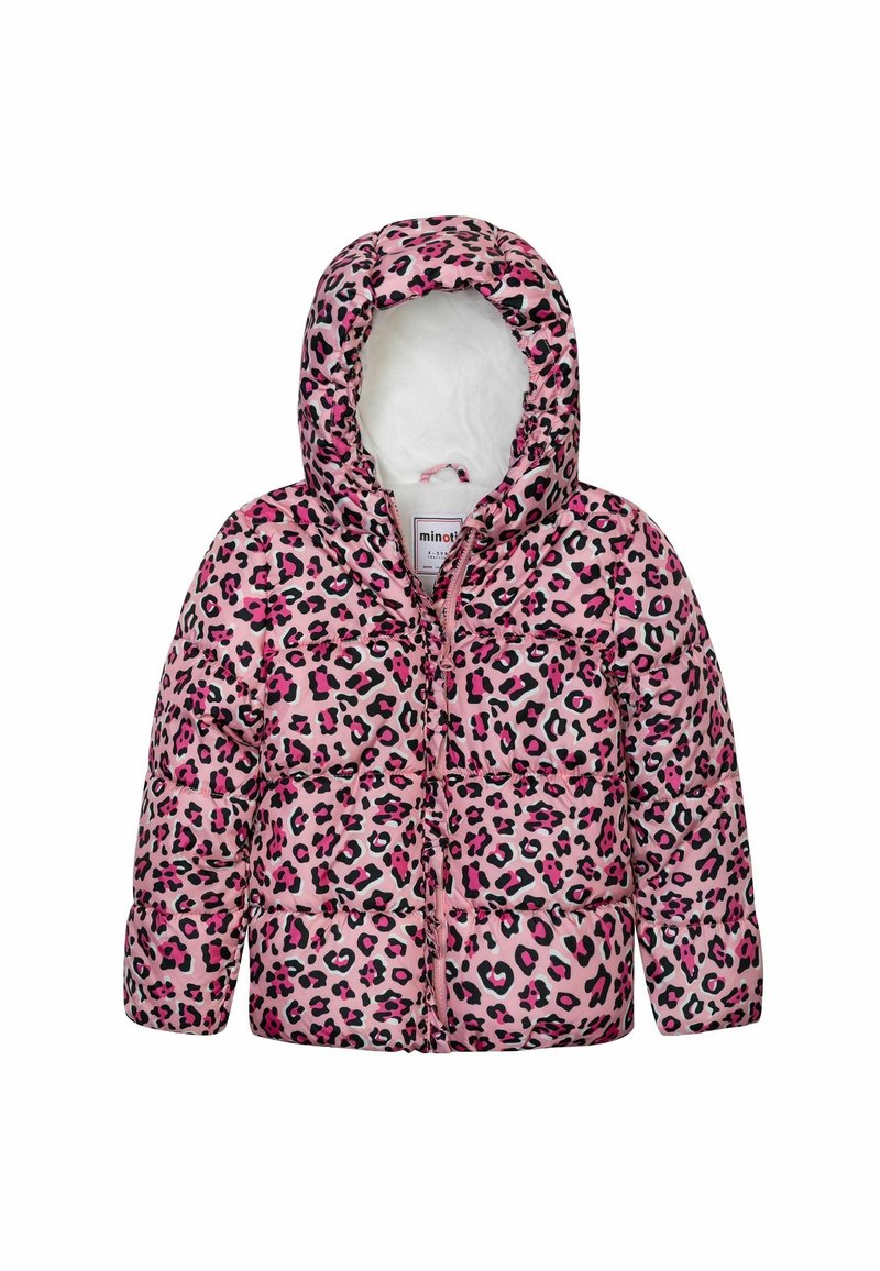 MINOTI PRINTED HOODED PUFFER - Winterjacke - pink
