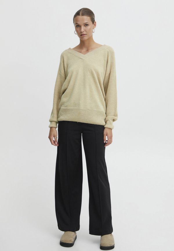 IHNovo - Jumper - mottled beige3