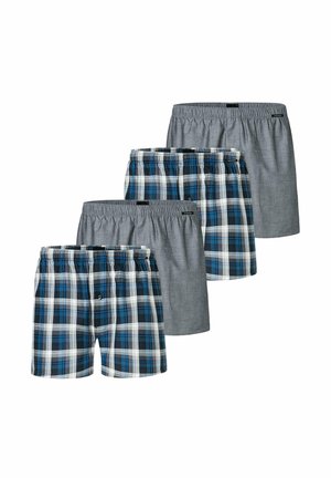 4ER PACK - Boxershorts - blau grau