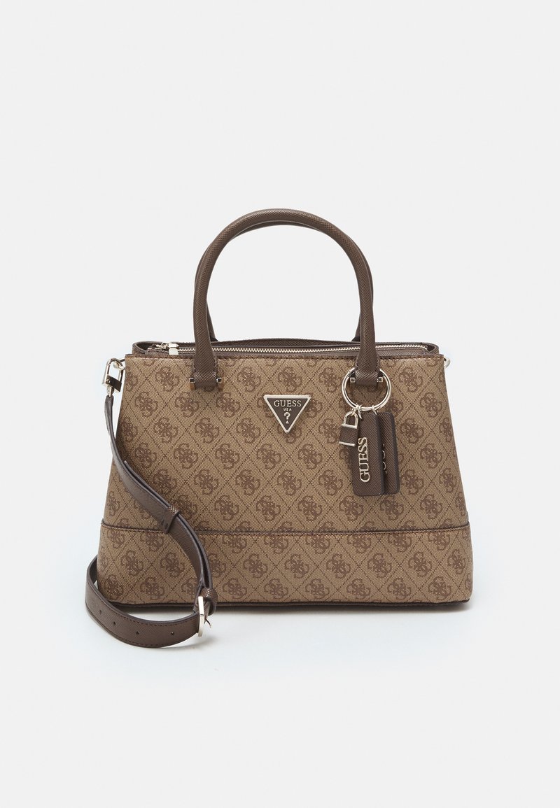 Guess CORDELIA LOGO LUXURY SATCHEL Handtasche latte brown/ocker