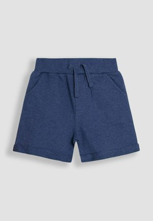 Navy zili kokvilnas šorti ar elastīgu jostasvīru, regulējamu auklu un divām sānu kabatām. Malas ir ruļļotas, lai nodrošinātu kārtīgu apdari.