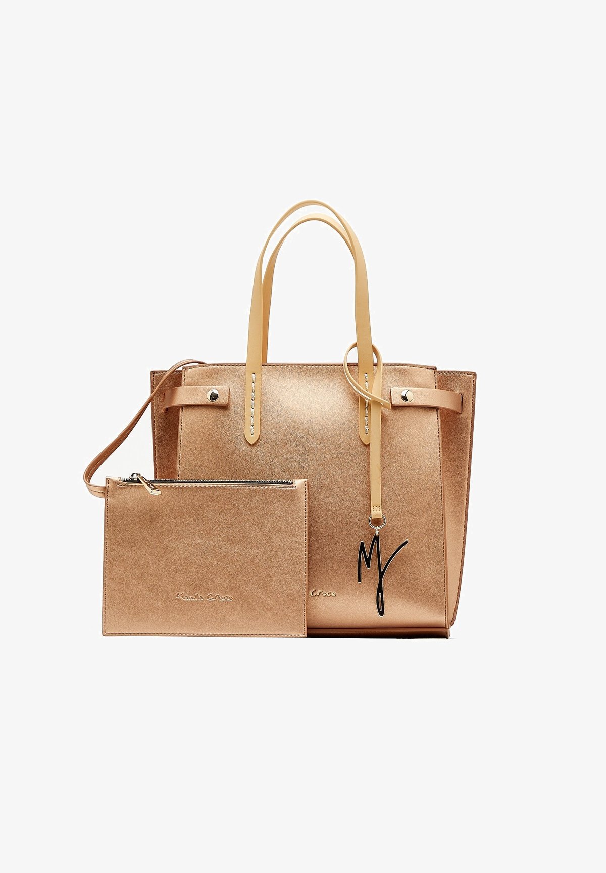 Manila Grace FELICE Borsa a mano bronzo