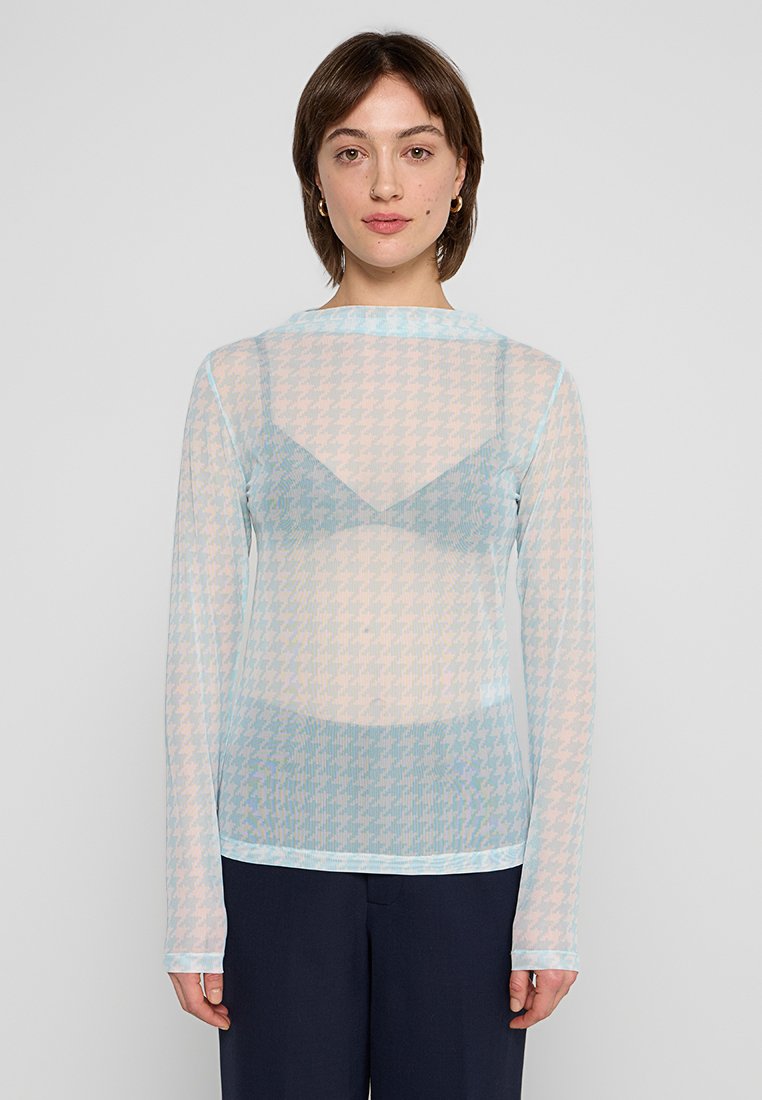 closed Blouse blauw
