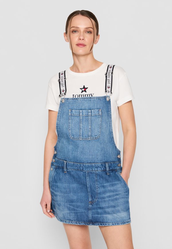 GIRL DUNGAREE DRESS - Denim dress3