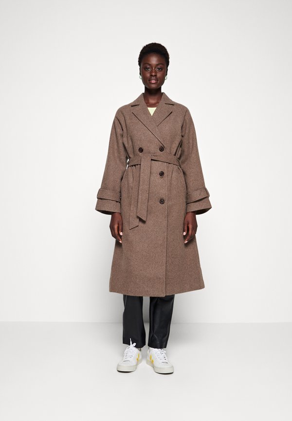 OBJKEILY - Classic coat - fossil melange