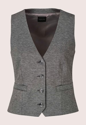 MADELEINE, MADELEINE WESTE JERSEYWESTE IM ANZUGSTIL - Smanicato - stone gray   melange