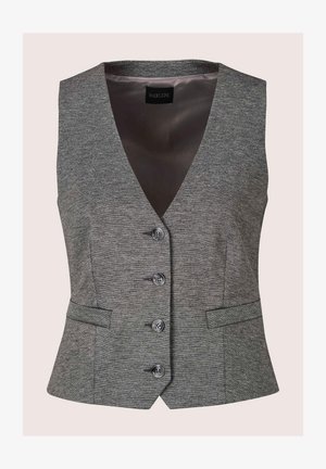 MADELEINE, MADELEINE WESTE JERSEYWESTE IM ANZUGSTIL - Smanicato - stone gray melange