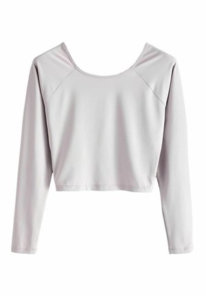 FRONT  - REGULAR FIT - Tops ar garām piedurknēm - oyster