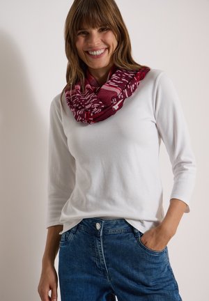 Cecil, LOOP-SCHAL MIT PATCHWORK-PRINT - Écharpe tube - red wine