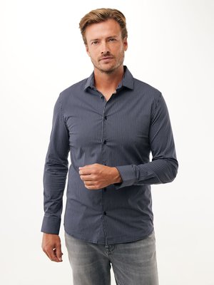 ANETO STRIPED - Hemd - blue indigo