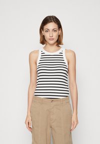 GAP HIGH NECK TANK - Felső - white/black