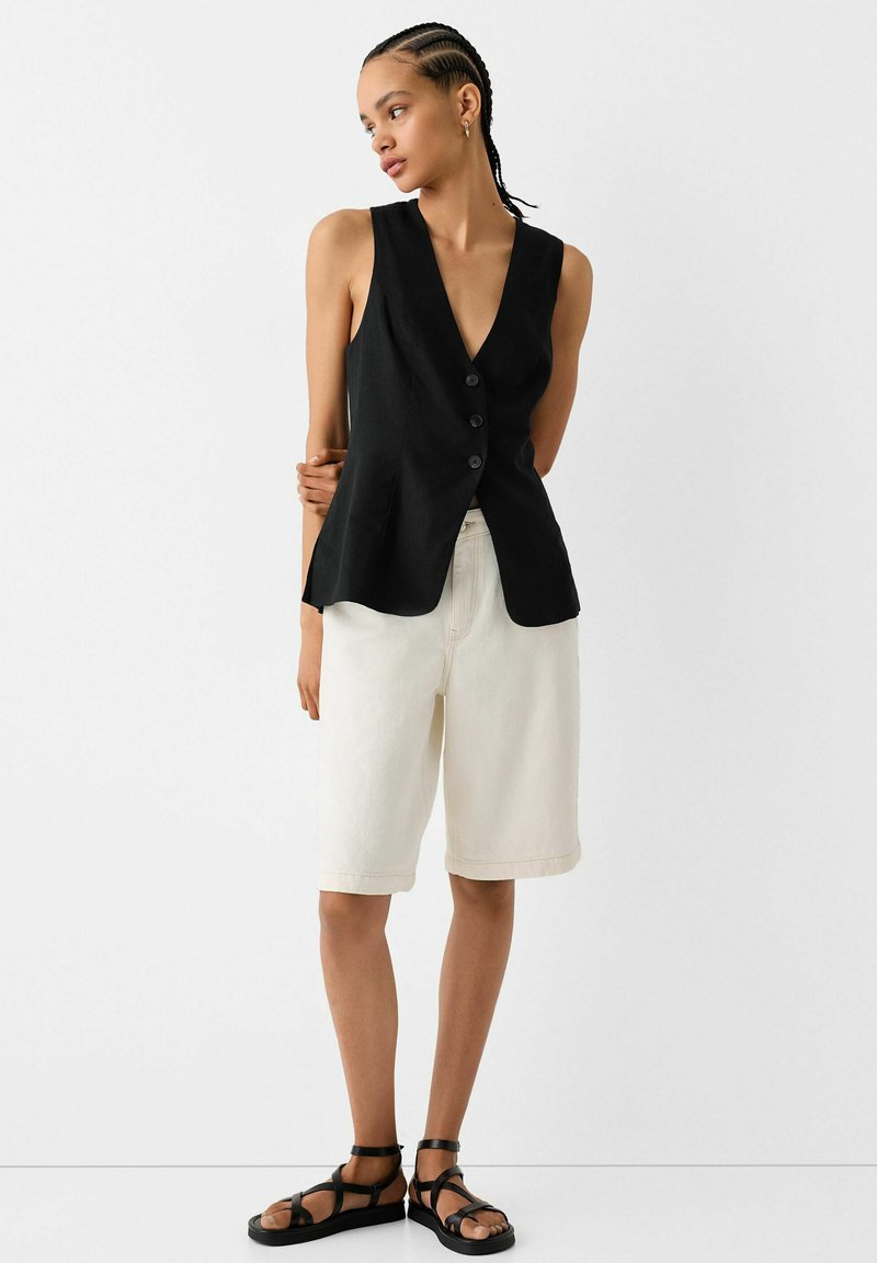 Bershka Bodywarmer zwart Bershka Bodywarmer zwart