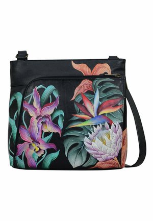 HANDPAINTED - Umhängetasche - island escape black
