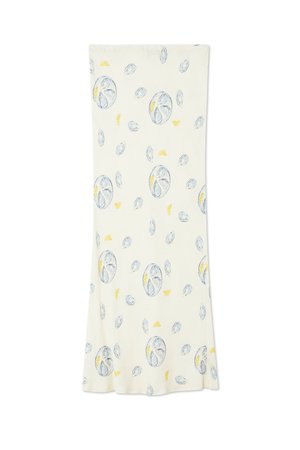 Never Fully Dressed OYSTER DORRIS SKIRT - Maxi skirt - white