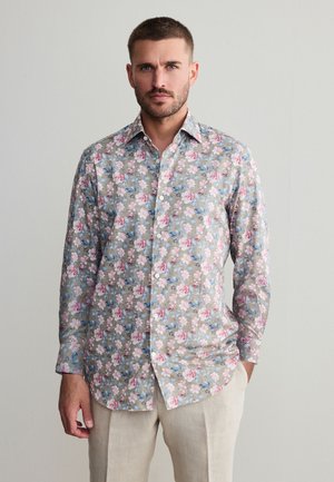 SIGNATURE FLORAL PRINT LONG SLEEVE - Košeľa - neutral brown/pink