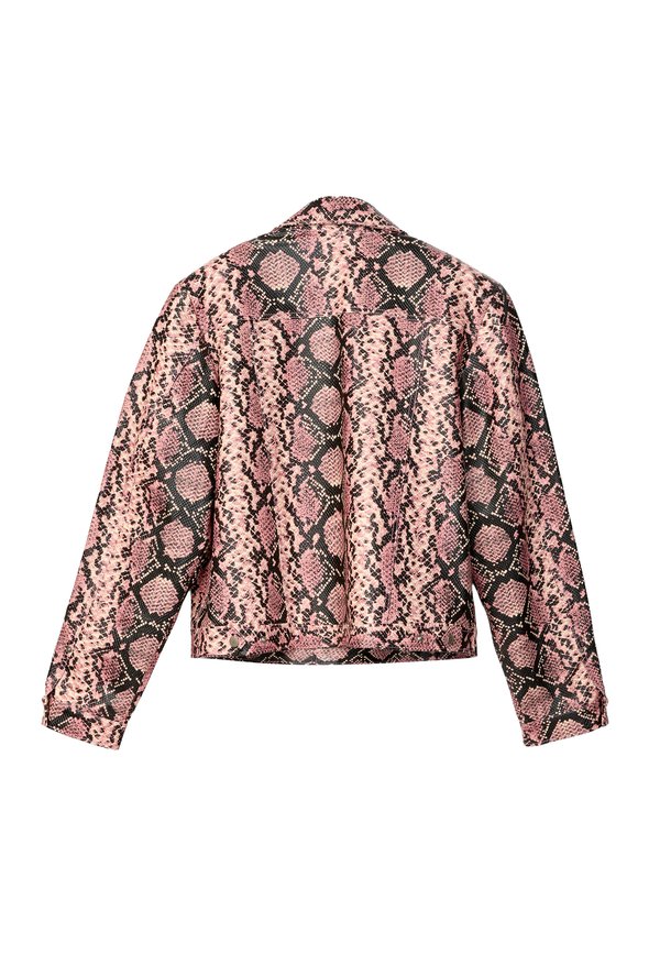 Leather jacket - rosa schwarz2