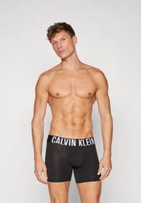 Calvin Klein Underwear INTENSE POWER 3 PACK - Boxer alsónadrág - black/light grey heather/mediterran