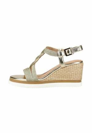 REGARDE LE CIEL SANDALEN - Sandalias con plataforma - gold-coloured