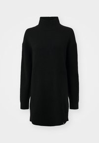 FLUFFY LOOSE DRESS - Abito in maglia - black