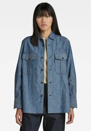 OFFICER - Button-down blouse - rinsed starch press