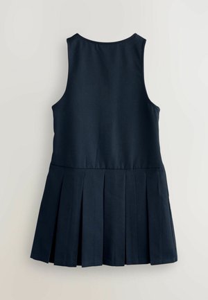 REGULAR FIT - ZIP FRONT PLEATED SCHOOL PINAFORE - Hverdagskjole - navy