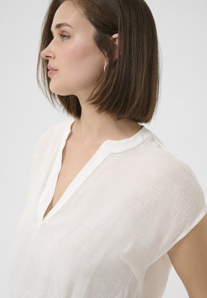 Kaffe, KAANJA VNECK - Bluse - chalk