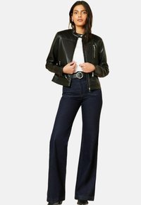 Love & Roses REGULAR FIT - Dirbtinės odos striukė - black