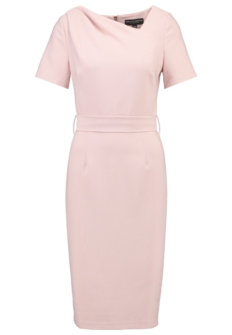 pink dress dorothy perkins Pink Dorothy Perkins Floral Puff Sleeve Wrap Front Midi Dress