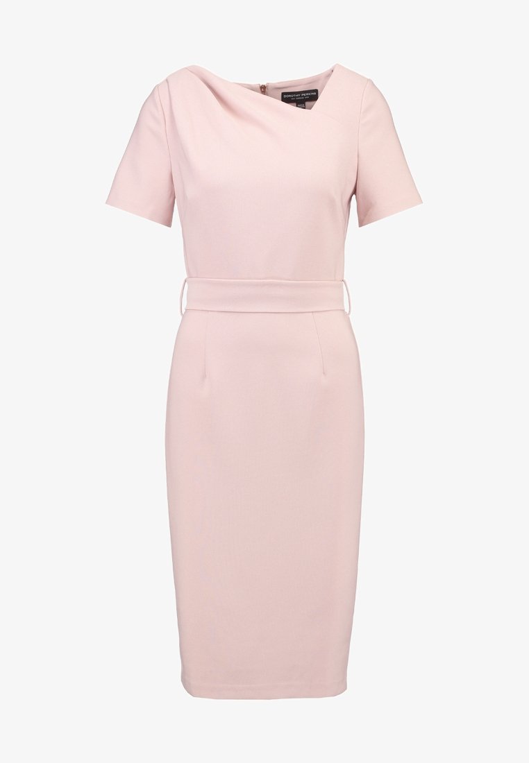pink dress dorothy perkins Pink Dorothy Perkins Floral Puff Sleeve Wrap Front Midi Dress