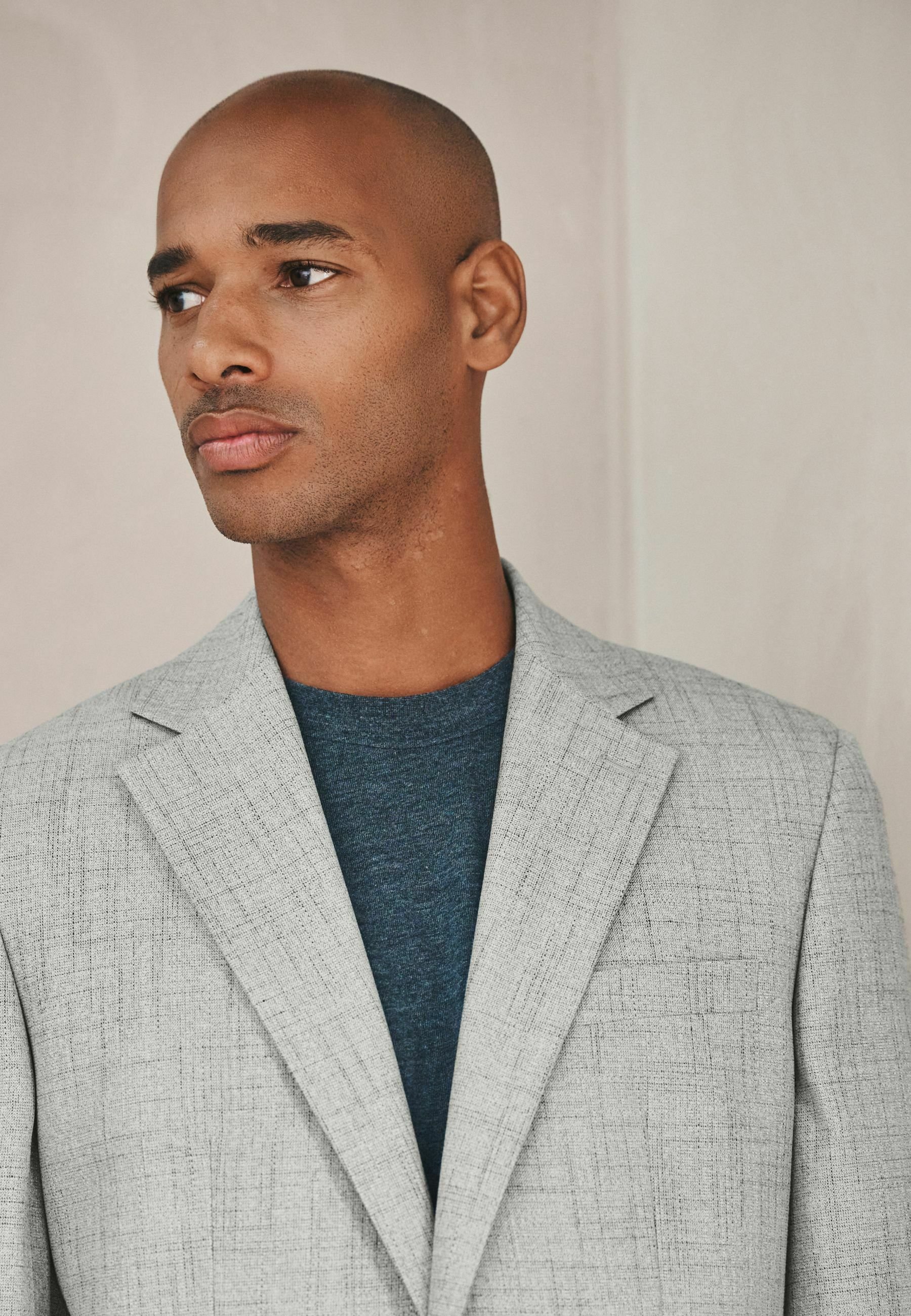 Next REGULAR FIT - DOUBLE BREASTED - Suit jacket - grey - Zalando