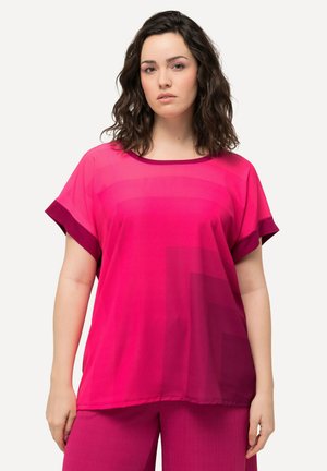 BLOCK DROP SHOULDER - T-shirt imprimé - light heather