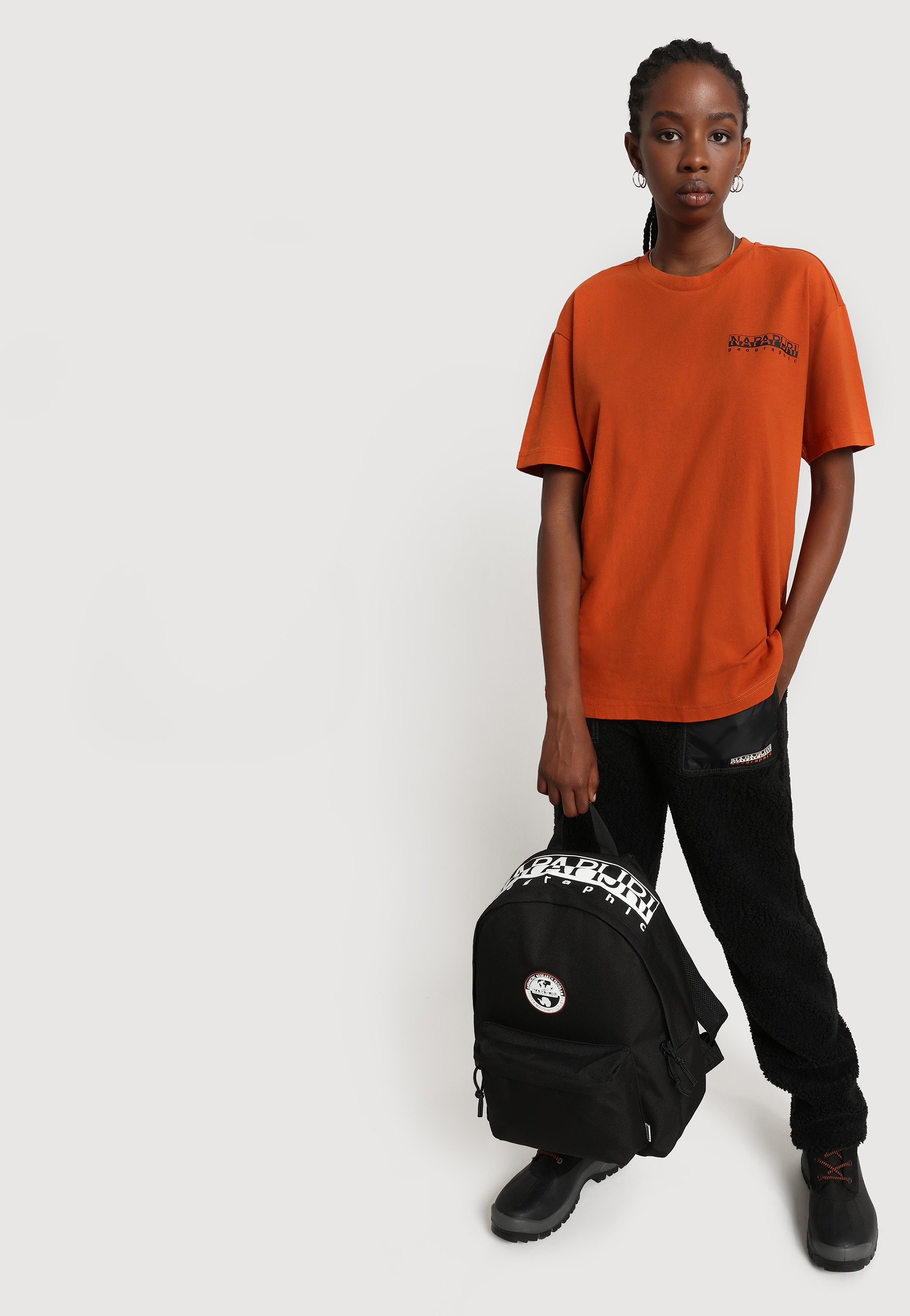 Napapijri S-SARETINE - Camiseta básica - orange ginger/naranja - Zalando.es