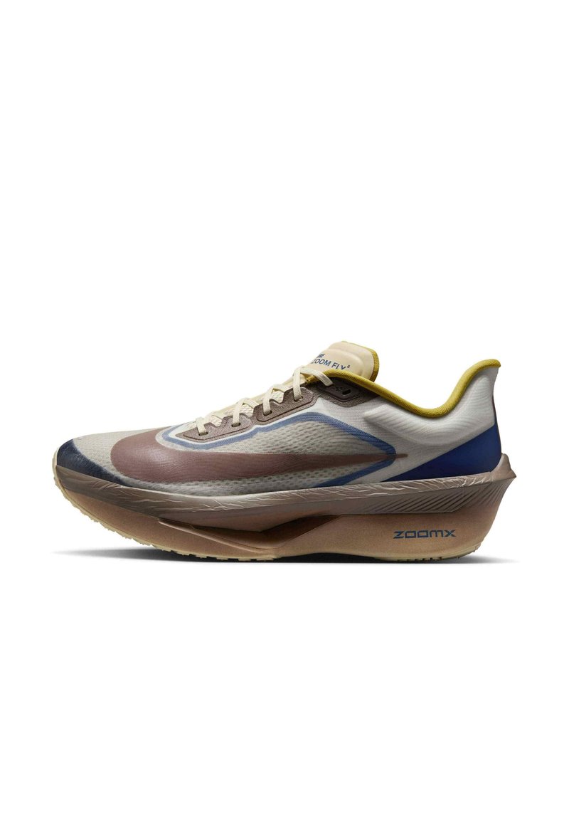 Nike Performance ZOOM FLY 6 PRM - Chaussures de running sur route - light bone cave stone blue void burgundy crush