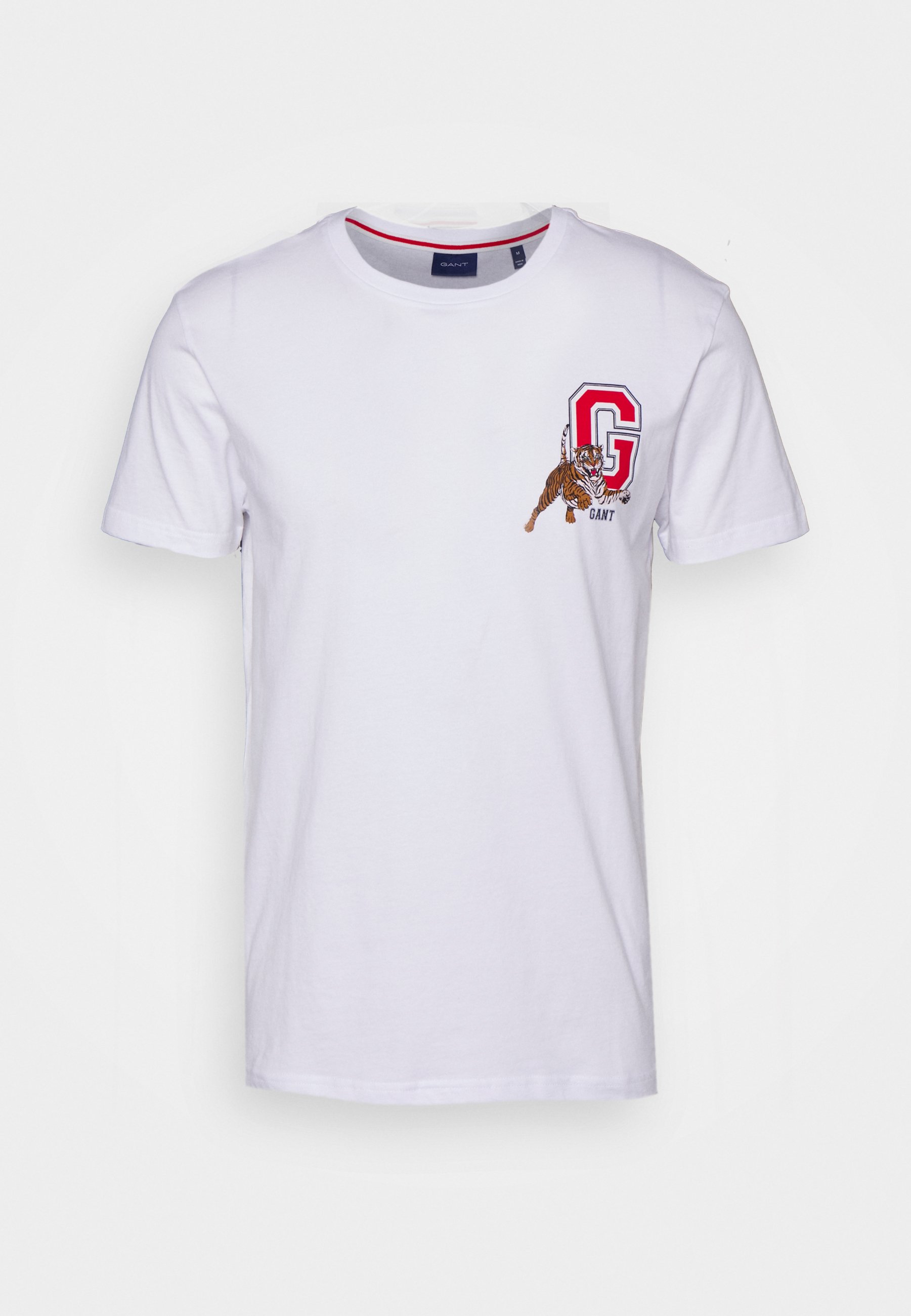 GANT TIGER - Print T-shirt - white 